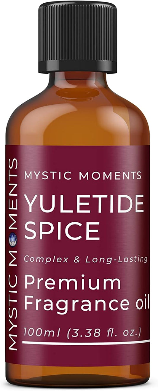 Mystic Moments | Yuletide Spice Fragrance Oil - 100Ml - Perfect For Soaps, Candles, Bath Bombs, Oil Burners, Diffusers And Skin & Hair Care Items