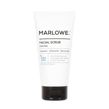 Marlowe. Skin Care Set, No. 122 Facial Scrub 6 Oz & No. 123 Facial Moisturizer 6 Oz With Natural Extracts & Antioxidants, Cleanses, Exfoliates, Hydrates & Soothes