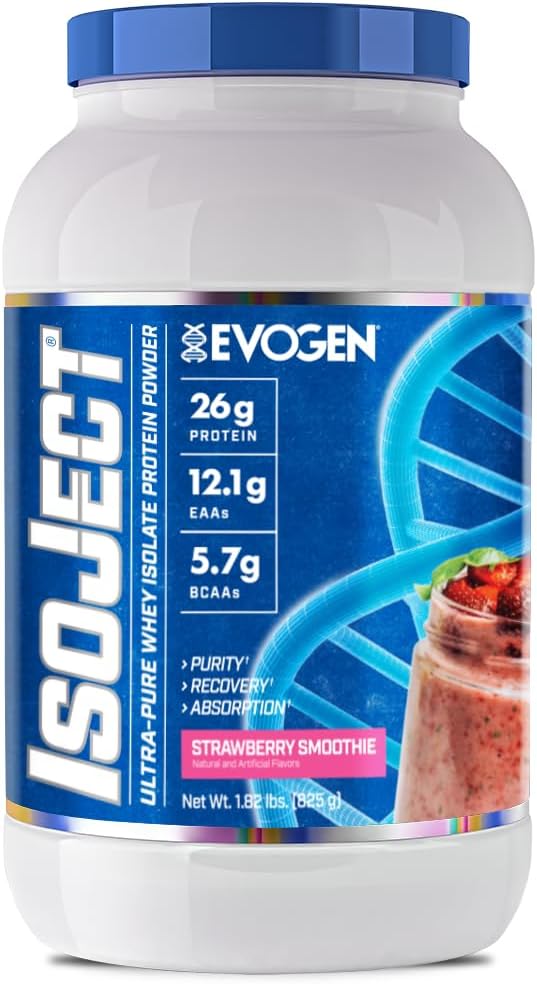 Evogen Isoject - Whey Protein Isolate | Ultra-Pure Whey Protein Powder With Ignitor Enzymes, Bcaas, And Eaas | Enhanced Absorption & Recovery | Ice Lemon Cake | 25 Servings