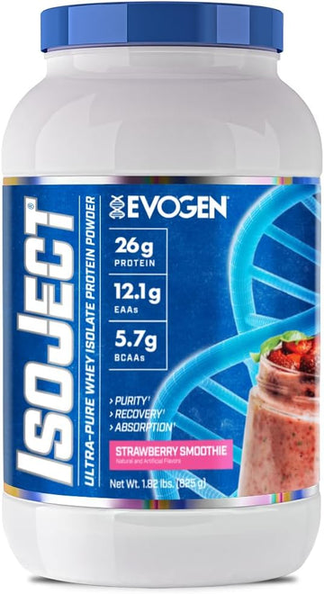 Evogen Isoject - Whey Protein Isolate | Ultra-Pure Whey Protein Powder With Ignitor Enzymes, Bcaas, And Eaas | Enhanced Absorption & Recovery | Ice Lemon Cake | 25 Servings
