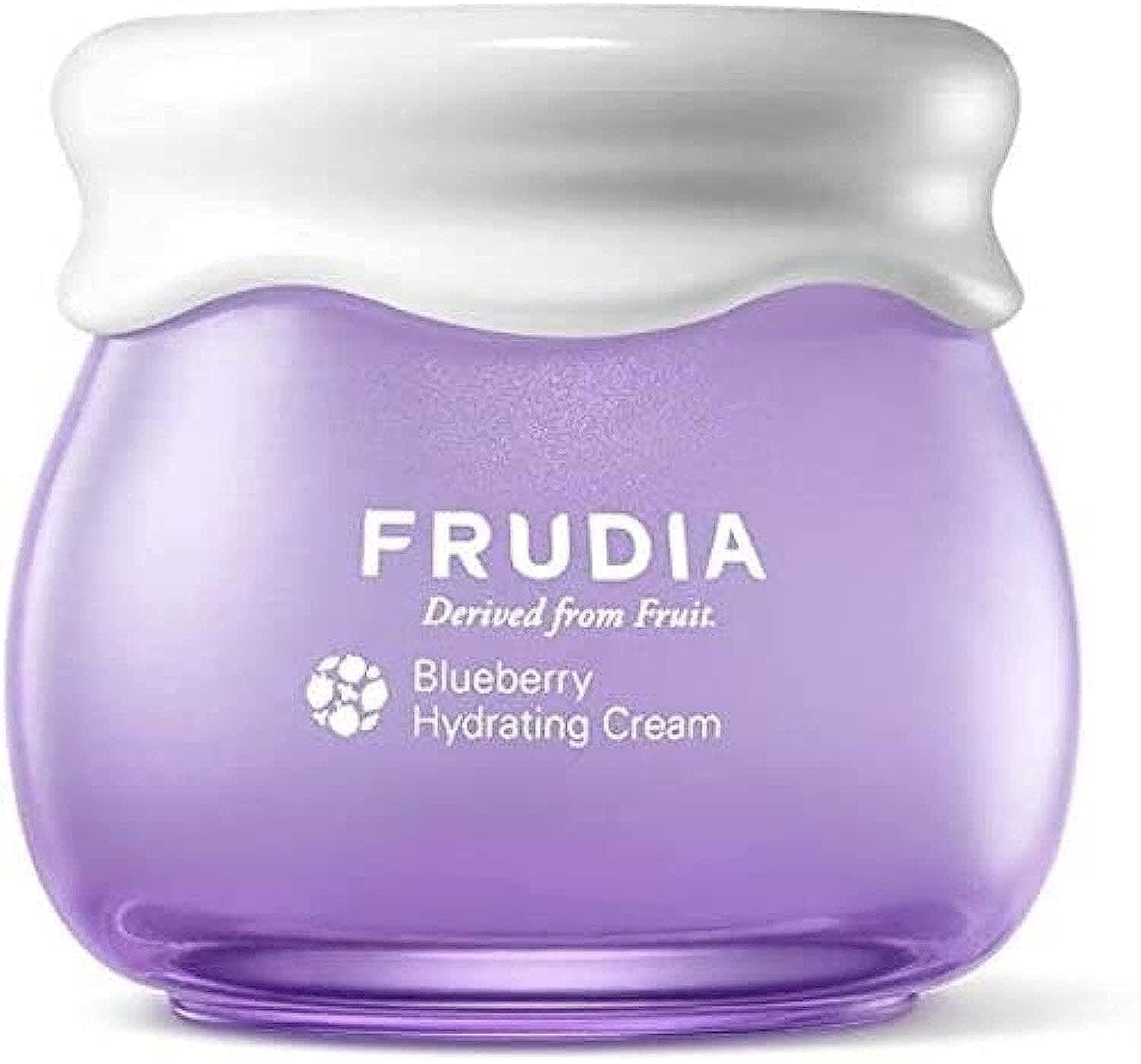 Frudia Blueberry Hydrating Intensive Face Cream, Vegan Korean Face Moisturizer W/69% Blueberry Extract, Panthenol & Ws Bs Care Ex For Dry Skin (0.33 Fl Oz)