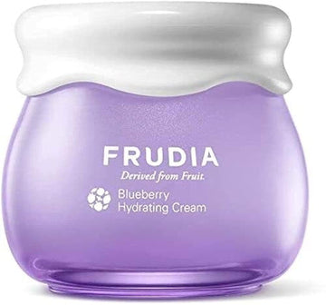 Frudia Blueberry Hydrating Intensive Face Cream, Vegan Korean Face Moisturizer W/69% Blueberry Extract, Panthenol & Ws Bs Care Ex For Dry Skin (0.33 Fl Oz)