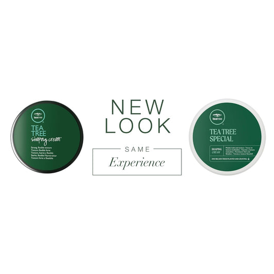 Tea Tree Shaping Cream, Hair Styling Cream, Long-Lasting Hold, Matte Finish, For All Hair Types