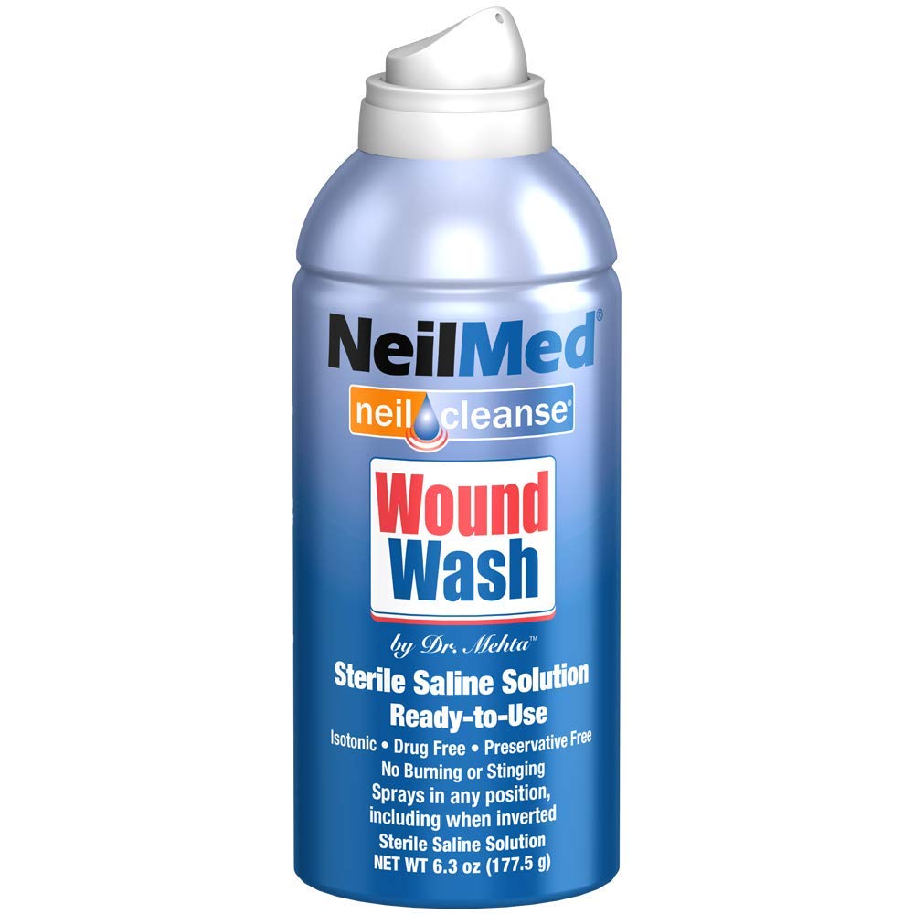 NeilMed Cleanse Sterile Saline Wound Wash, 6 Ounce : Amazon.co.uk: Health & Personal Care