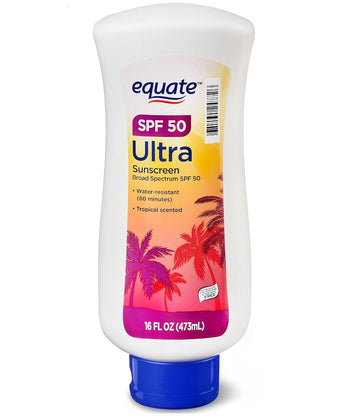 Equate Ultra Protection Sunscreen Lotion, Spf 50, 16 Fl Oz