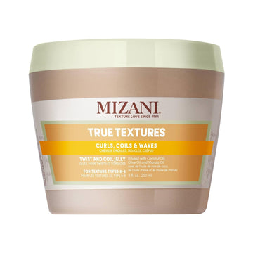 Mizani True Textures Twist And Coil Paraben & Silicone-Free Jelly - Provides Touchable Texture With Coconut Oil, For Curly Hair