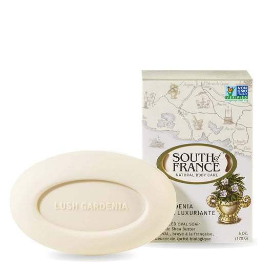 South Of France Bar Soap 0.02 Pound, Lush Gardenia, 6 Ounce : Beauty & Personal Care
