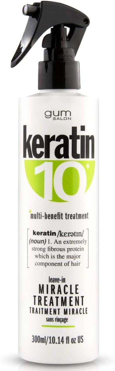 Keratin 10 Gum Salon Leave In Miracle Treatment 300Ml