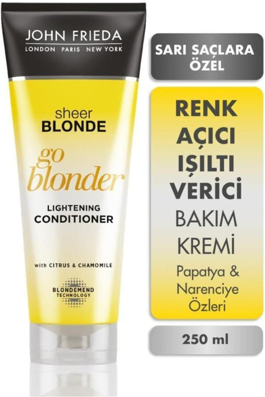 John Frieda Go Blonder Lightening Conditioner for Blonde Hair 250 ml : Amazon.co.uk: Beauty