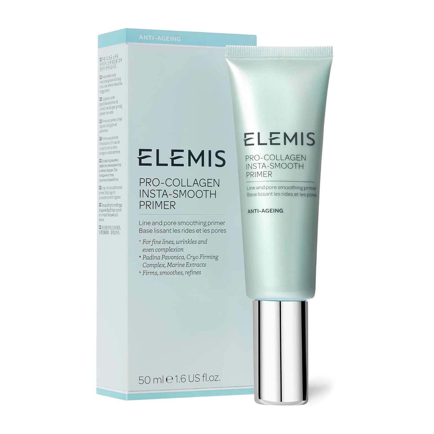 ELEMIS Pro-Collagen Insta-Smooth Primer; Line and Pore Smoothing Primer, 1.6 Fl Oz : Beauty & Personal Care