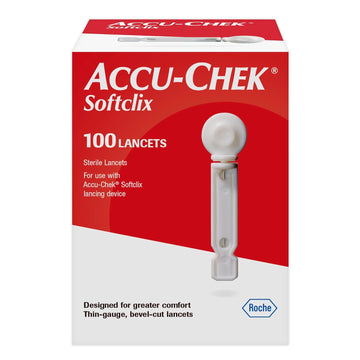 Accu-Chek Softclix Diabetes Lancets For Diabetic Blood Glucose Testing (Pack Of 100) (Packaging May Vary)