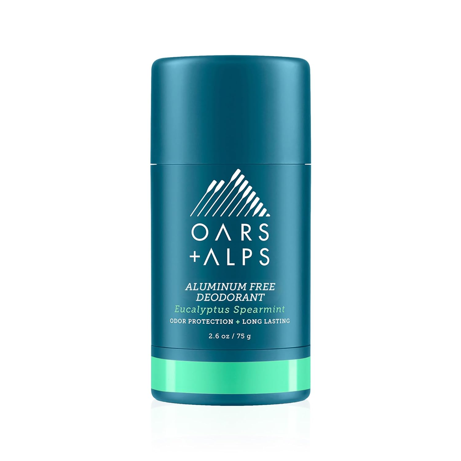 Oars + Alps Aluminum Free Deodorant for Men and Women, Dermatologist Tested and Made with Clean Ingredients, Travel Size, Eucalyptus Spearmint, 1 Pack, 2.6 Oz