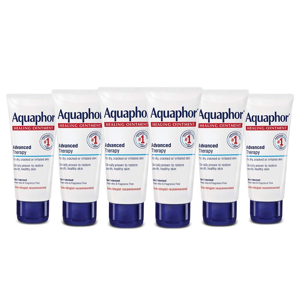 Aquaphor Healing Ointment, Advanced Therapy Healing Ointment For Dry Skin, Skin Protectant For Dry Cracked Skin - 1.75 Oz. Tube (Pack Of 6)