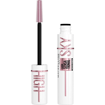 Maybelline Lash Sensational Sky High Serum Infused Lash Primer For Mascara, Lengthening, Thickening, Tinted And Washable Formula, Soft Black, 1 Count