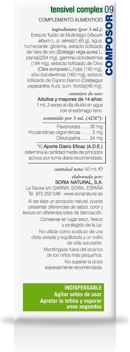 Soria Natural Composor 09 Tensivel Complex 50Ml