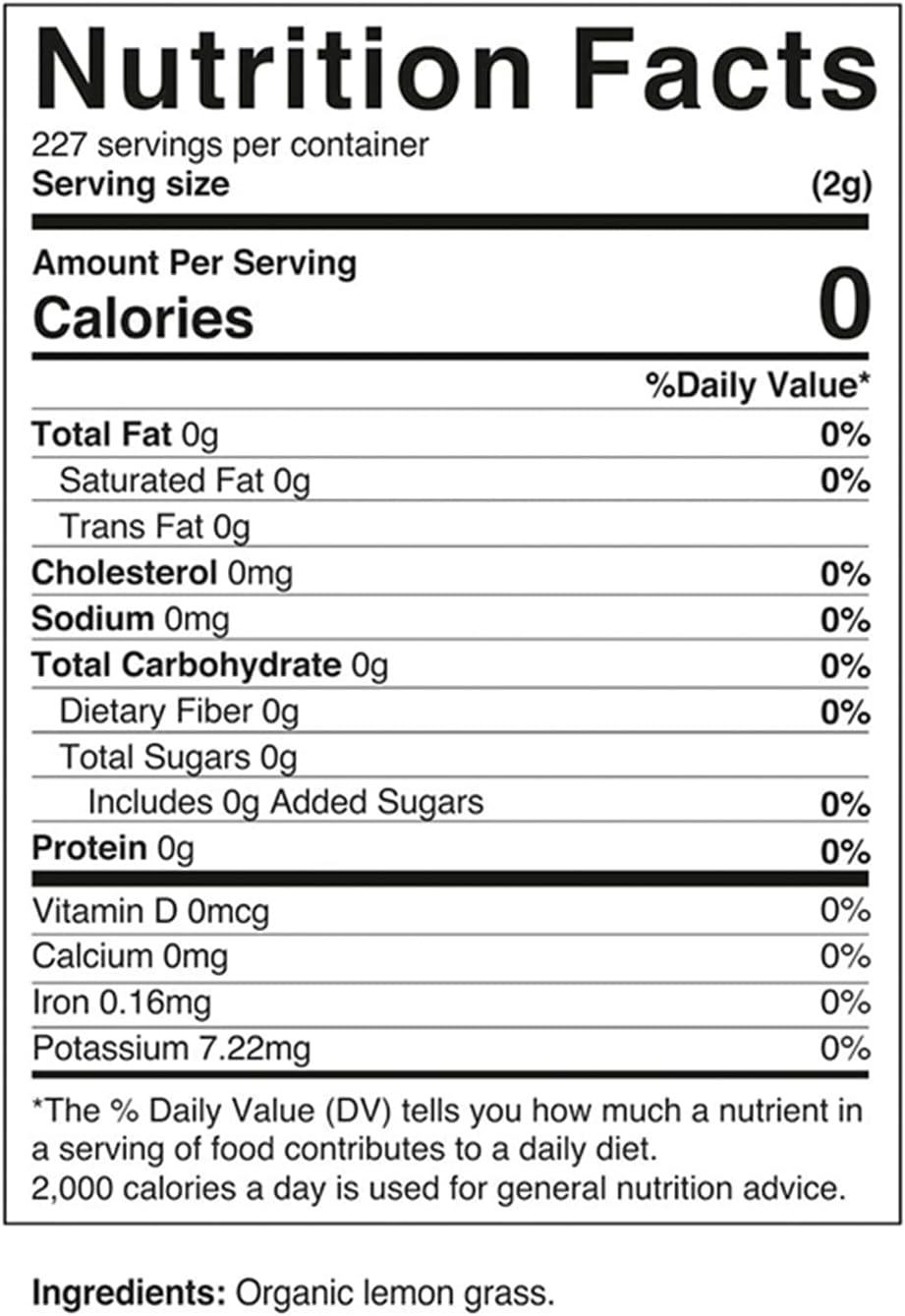 Vitamatic Certified USDA Organic Lemon Grass Powder 1 Pound (16 Ounce) : Grocery & Gourmet Food