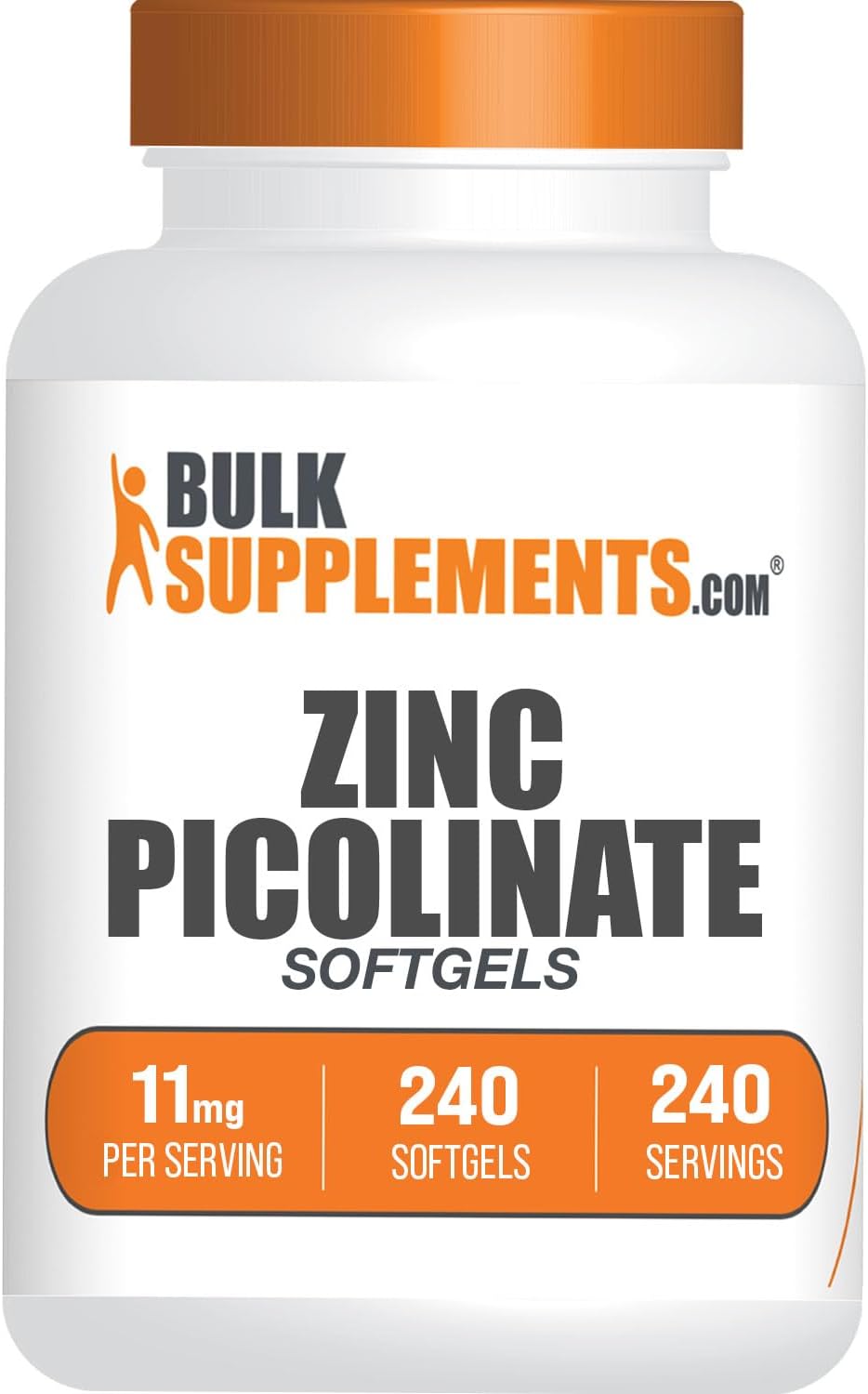 BulkSupplements.com Zinc Picolinate Softgels - Zinc Supplements, Zinc