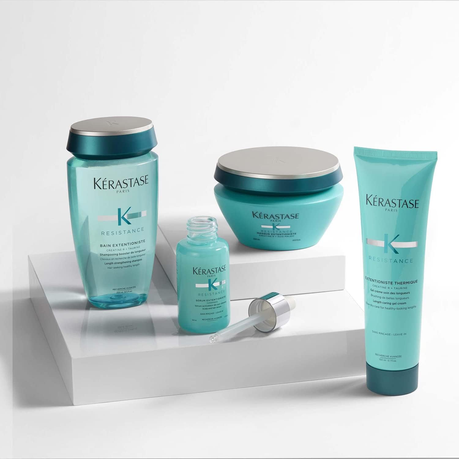 Kérastase Resistance, Nourishing Leave-in Conditioning Gel Cream Treatment, For Long & Damaged Hair, With Creatine R & Taurine, Thermique Extentioniste, 150ml : Amazon.co.uk: Beauty