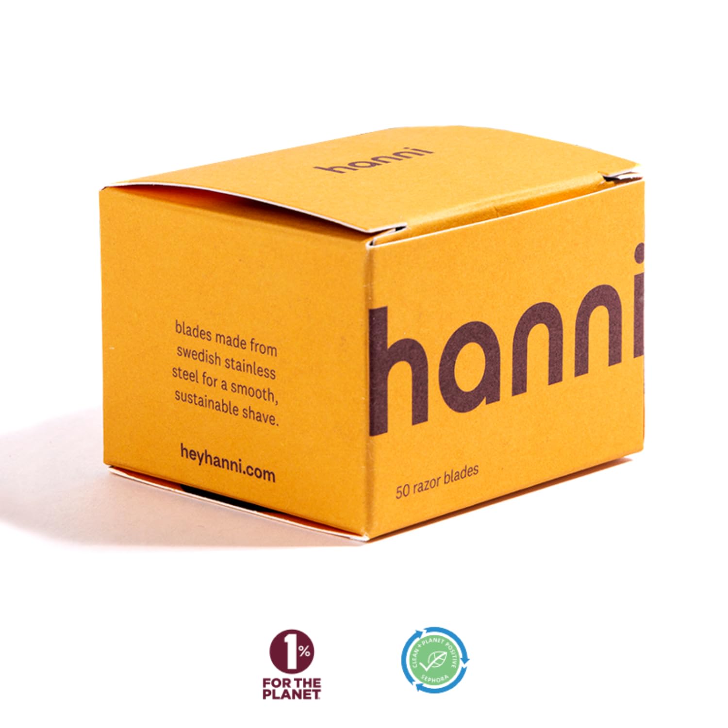 HANNI Safety Razor Blades, Double Edge, Single Blade Refills, Women Shaving for Sensitive or Any Body Area, Stainless Steel Swedish Blade for Smooth Skin Shave (1 Pack, 50, Count) : Beauty & Personal Care