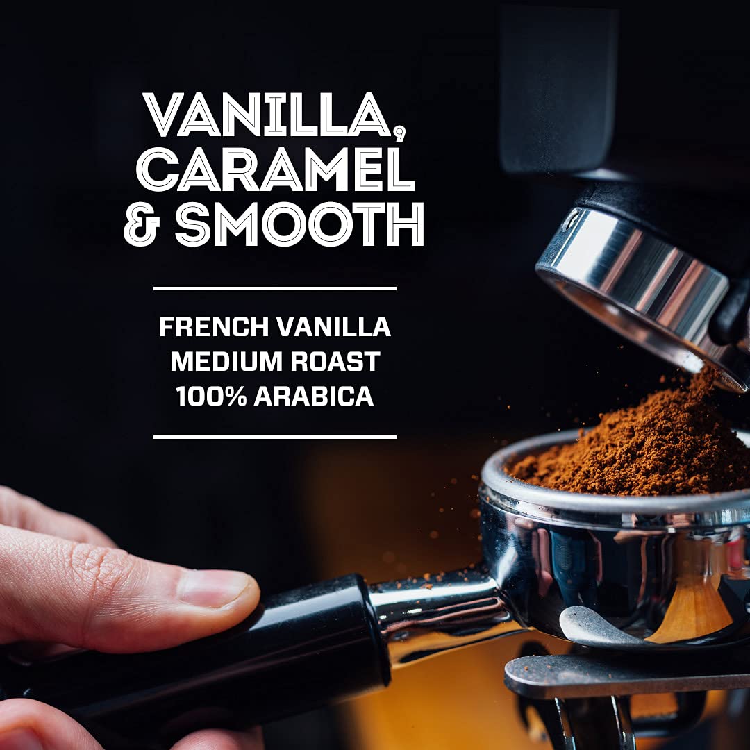 Eight O'Clock Coffee French Vanilla, 11 Ounce (Pack Of 6) Medium Roast Flavored Ground Coffee, 100% Arabica, Kosher Certified