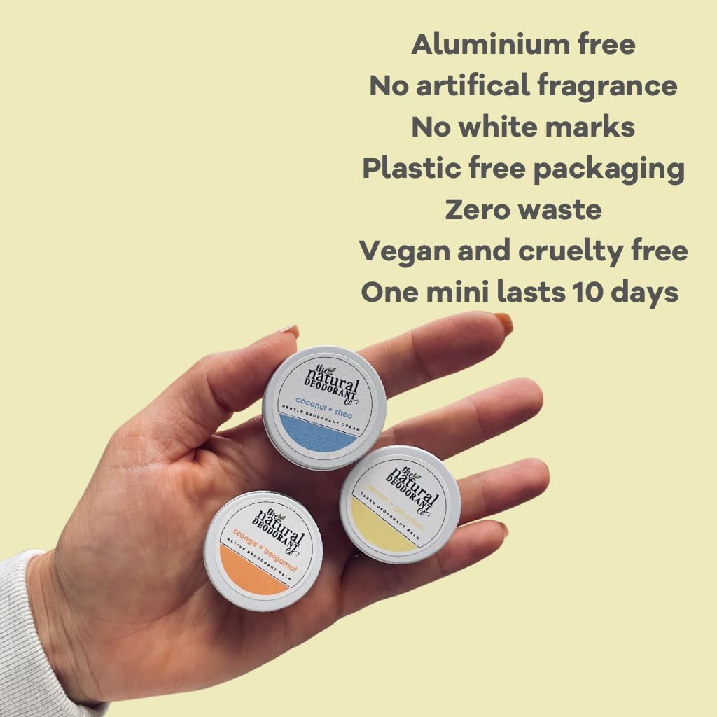 The Natural Deodorant Co. Mini/Sample Size 10g, Citrus & Black Pepper Clean Deo Balm, Lasts 10 Days, All Day Protection : Amazon.co.uk: Beauty