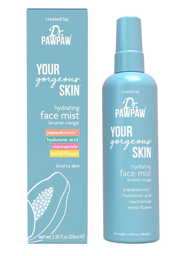 Dr. Pawpaw Your Gorgeous Skin Hydrating Face Mist, 3.38 Fl Oz, Papayaluronic, Hyaluronic Acid, Niacinamide, Neroli Flower : Beauty & Personal Care