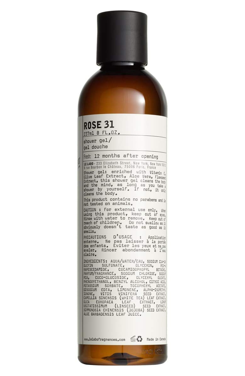 Le Labo Rose 31 Shower Gel - 8 Oz : Beauty & Personal Care