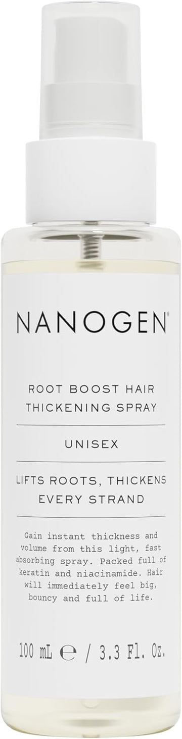 Nanogen Root Boost Hair Thickening Spray 100Ml - Light And Nourishing To Give Instant Life To Your Hair