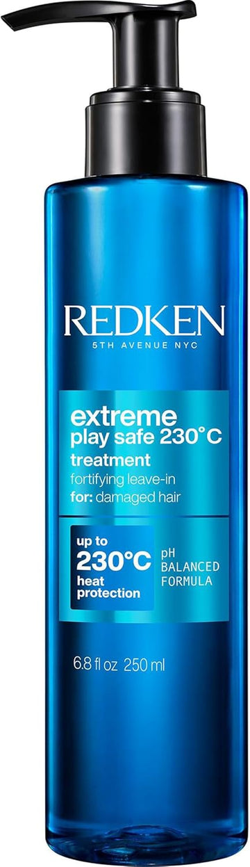Redken | Hair Treatment, Leave-In Heat Protection, For Damaged Hair, Extreme Play Safe 230, 250 Ml