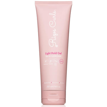 Rizos Curls Light Hold Gel Flexible, Flake-Free, Frizz-Free Hold & Shine Defines & Moisturizes Wavy, Curly, Coily, Kinky Hair Types With Aloe Vera Sulfate, Silicone & Paraben Free
