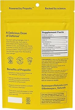 Beekeeper'S Naturals Kids Throat Soothing Lollipops, Mixed Berry & Elderberry Doctor Formulated Immune Support, Vitamin D & Honey, 15 Ct