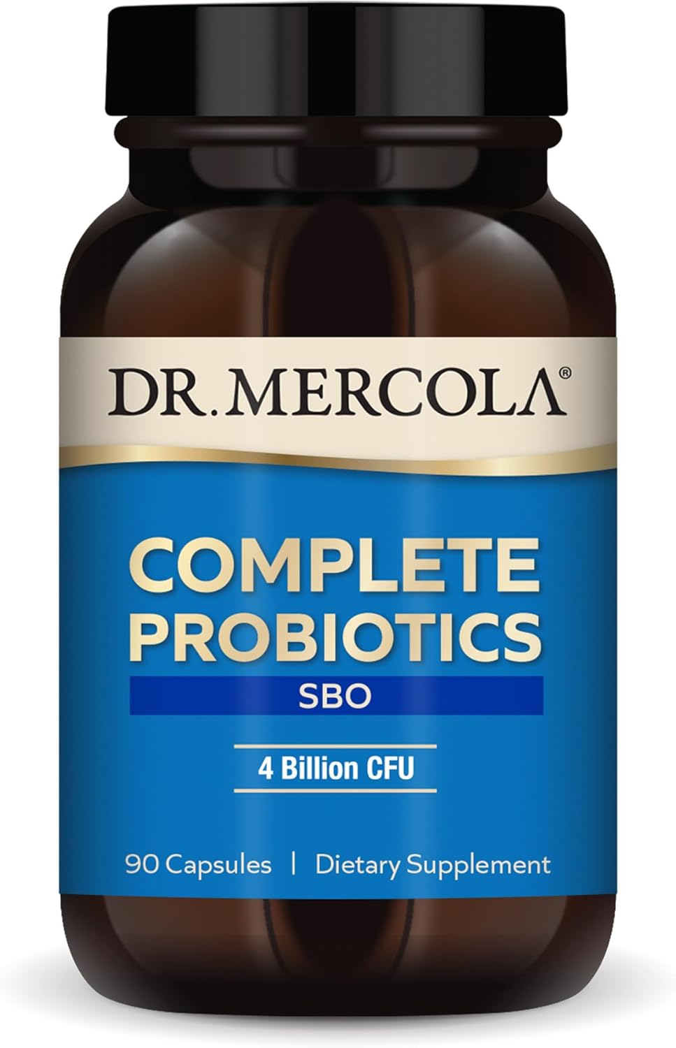 Dr. Mercola Complete Probiotics Sbo, 90 Servings (90 Capsules), Sbo Probiotic, 4 Billion Cfu, Dietary Supplement, Supports Healthy Immune Function, Non-Gmo