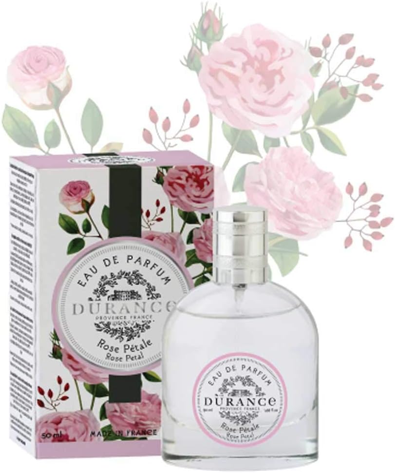 Durance Eau De Parfum For Women (50Ml) Rose Petal Scent, Women'S Luxury Fragrance - Natural & Safe, Long Lasting