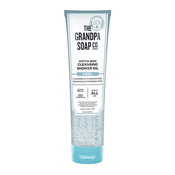 The Grandpa Soap Company Cottonseed Oil Body Wash Cottonseed + Organic Sweet Almond Oils | Clean, Vegan & Cruelty Free Formula | Nourishing Body Soap For Sensitive Skin | 9.5 Fl. Oz. Tube