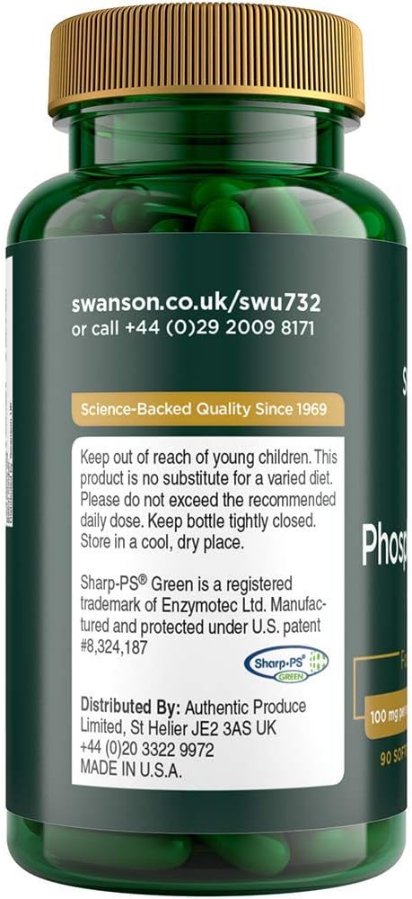 Swanson Sunflower Phosphatidylserine Soy-Free 100 Milligrams 90 Sgels