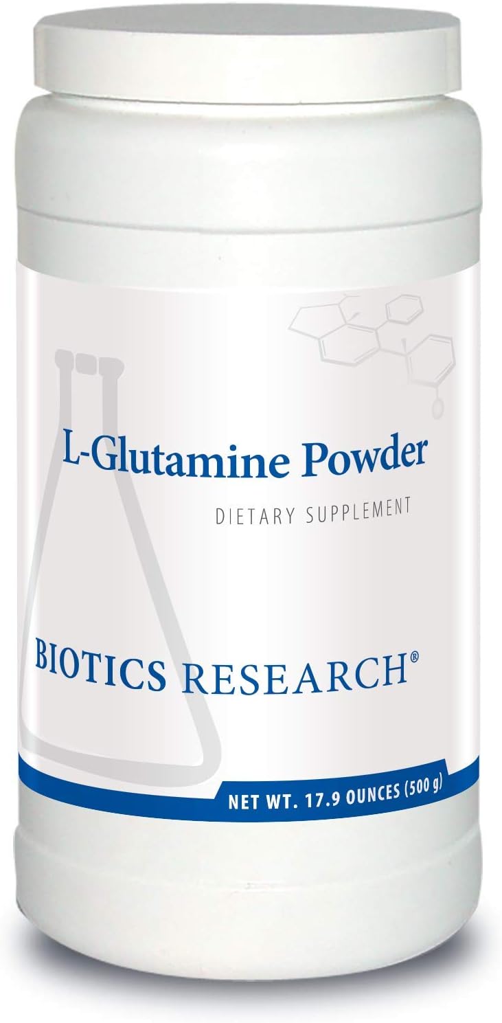 Biotics Research L Glutamine Powder Powdered Formula, 3 Serving, Gastrointestinal Health, Gut Lining Support, Muscle Repair, Lean Muscle, Antioxidant Activity. 17.9 Ounces 5Grams 166 Servings