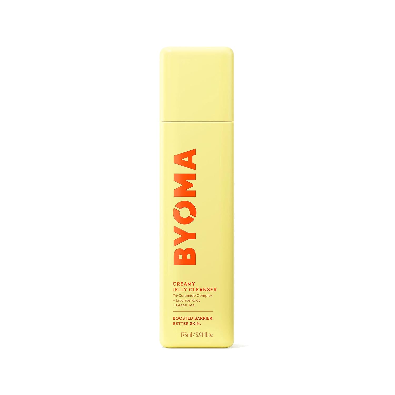 Byoma Creamy Jelly Cleanser - Hydrating Facial Cleanser For Skin Barrier Repair -Tri-Ceramide Face Wash For Sensitive Skin & All Skin Types - Gently Removes Makeup & Excess Oil - 5.91 Fl Oz