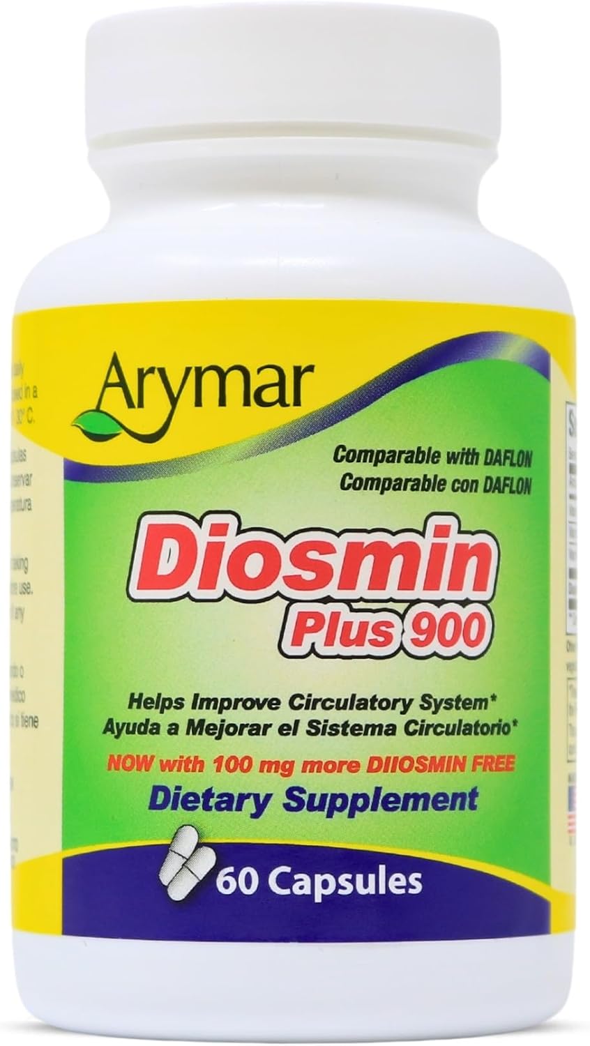 Arymar Diosmin Plus 900, Circulatory System Support (60 Capsules/Pack Of 1)