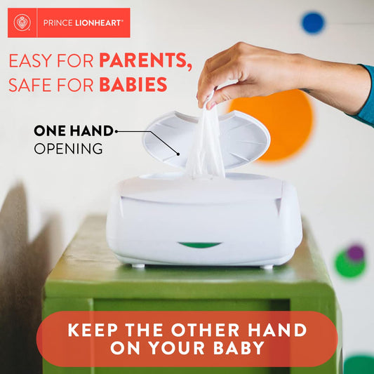 Prince Lionheart Ultimate Wipes Warmer With An Integrated Nightlight |Pop-Up Wipe Access. All Time Worldwide #1 Selling Wipes Warmer. It Comes With An Everfresh Pillow System That Prevent Dry Out