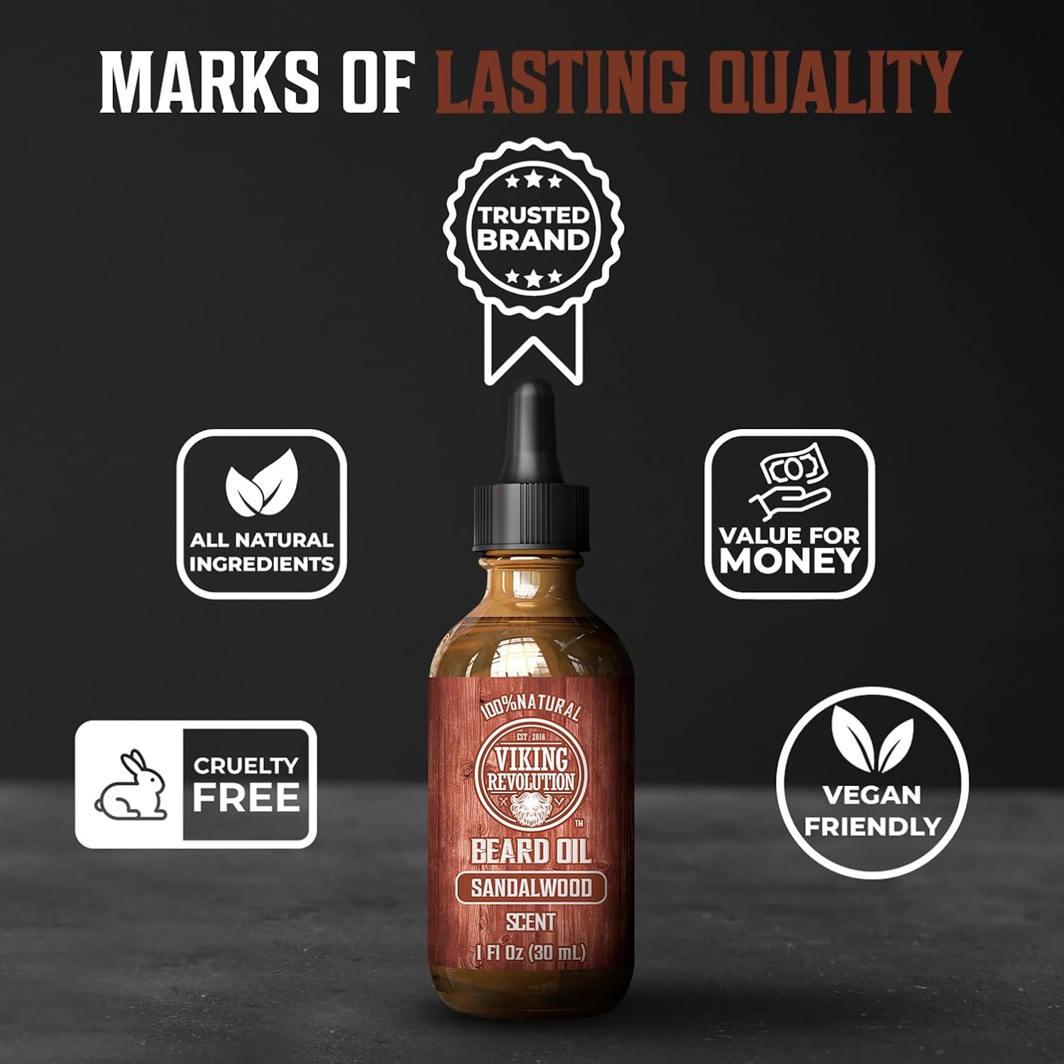 Viking Revolution Unscented Beard Oil For Men - Natural Mens Beard Oil With Argan Oil And Jojoba Oil - Beard Softener, Strengthens And Moisturizes - Beard Conditioner For Men (Unscented, 1 Pack) : Beauty & Personal Care