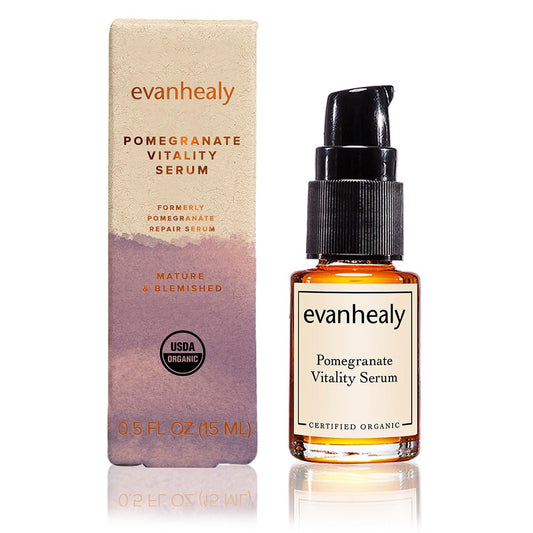 Evanhealy Pomegranate Vitality Serum | Organic Sea Buckthorn Berry Oil With Rosehip Seed | Balance, Moisturize, & Nourish Facial Skin