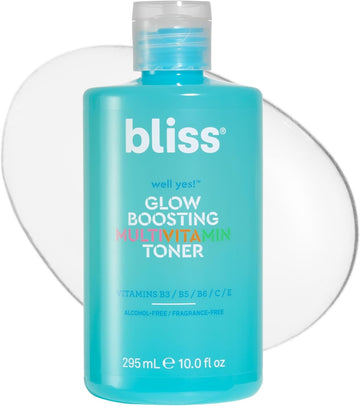 Bliss Well Yes Hydrating Toner With Vitamin B3, B5, B6, C & E - Brightens, Soothes, And Balances Skin - Alcohol-Free, Ideal For Sensitive & Oily Skin