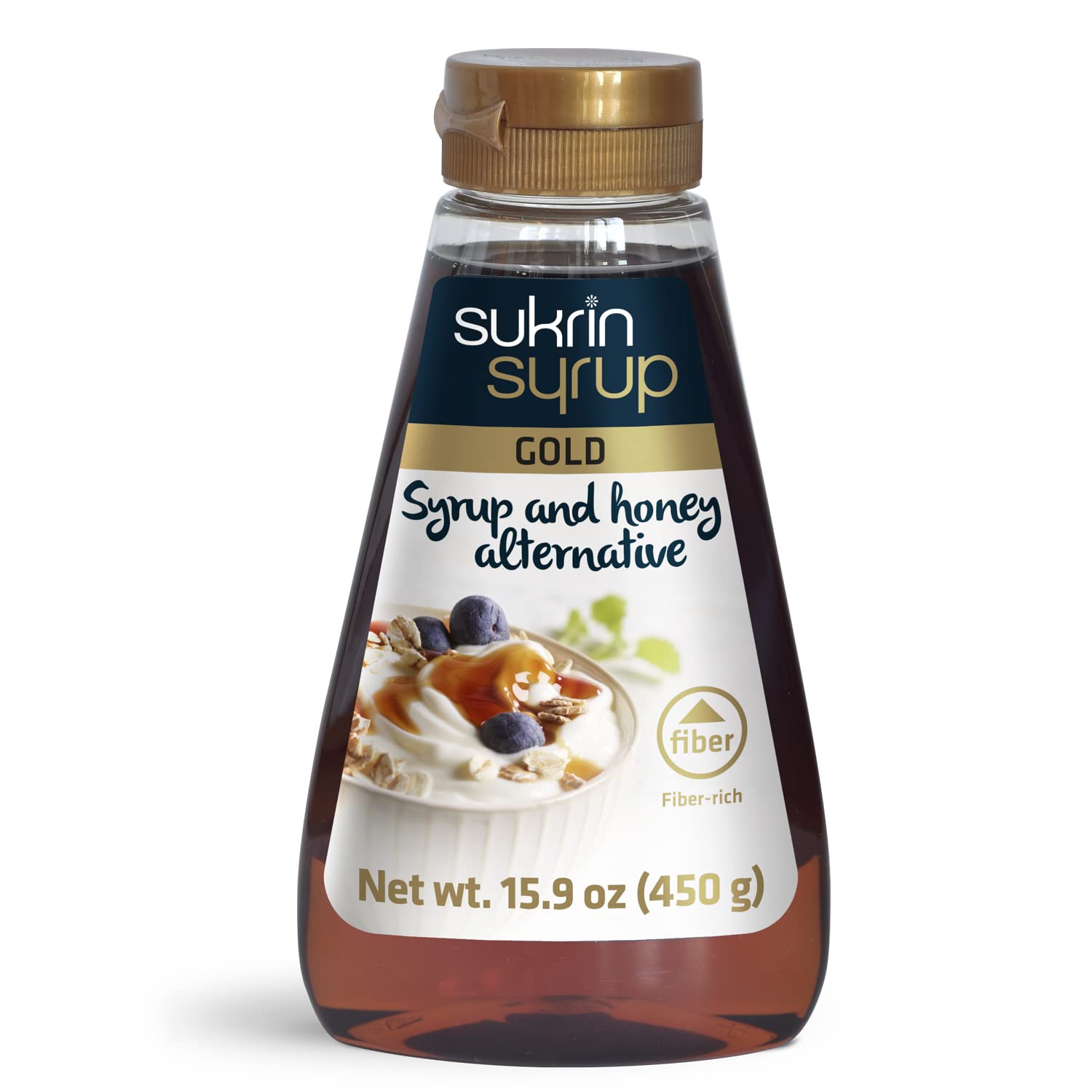 Sukrin Sugar Free Gold Pancake Syrup With Fiber - Keto Low Carb Alternative Sweetener For Desserts And Breakfast