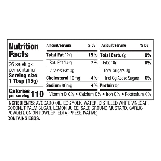 Betterbody Foods Avocado Oil Mayonnaise, Non-Gmo Mayo Spread Made With Cage-Free Eggs, Paleo (28 Ounces)