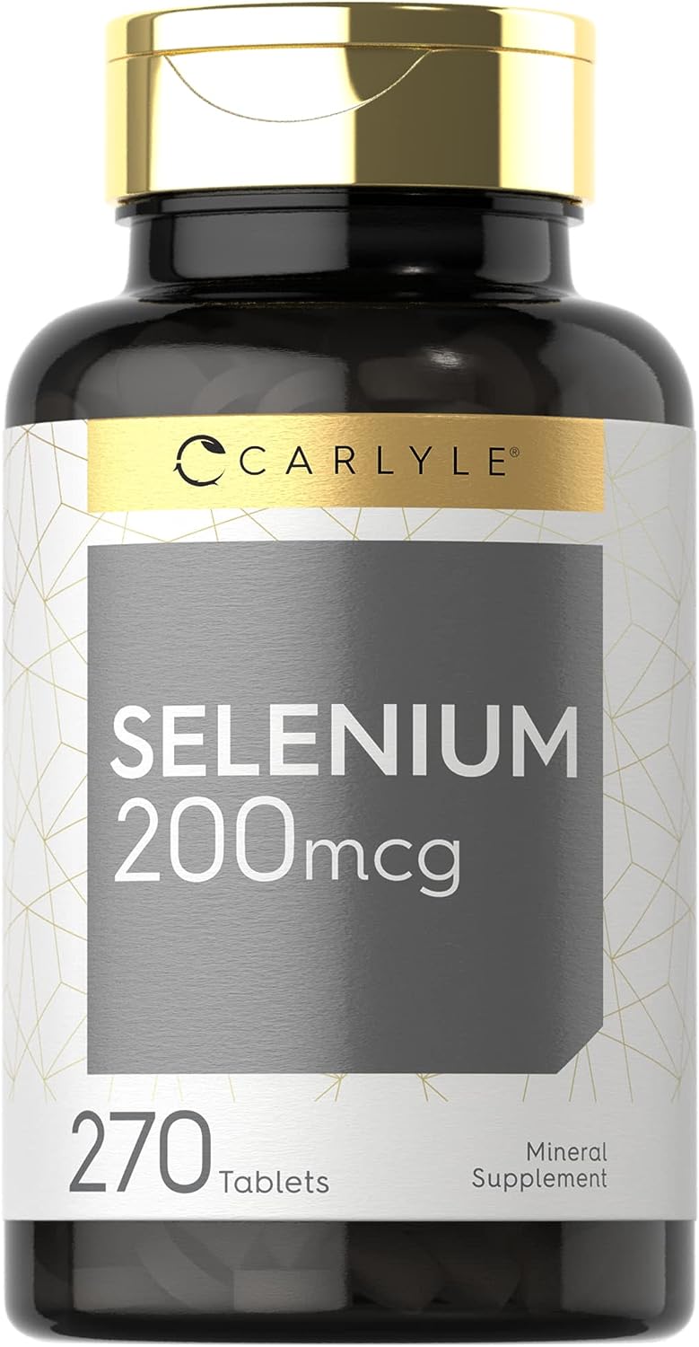 Selenium Supplement | 200mcg Tablets | Vegetarian, Non-GMO, Gluten Fre