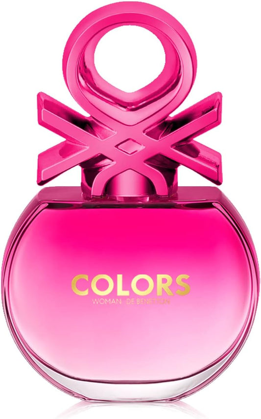 Benetton - Pink From United Colors, Eau De Toilette For Women - Long Lasting - Femenine, Sweet And Charming Fragance - Floral, Fruity And Vanilla Notes - Ideal For Day Wear - 50 Ml