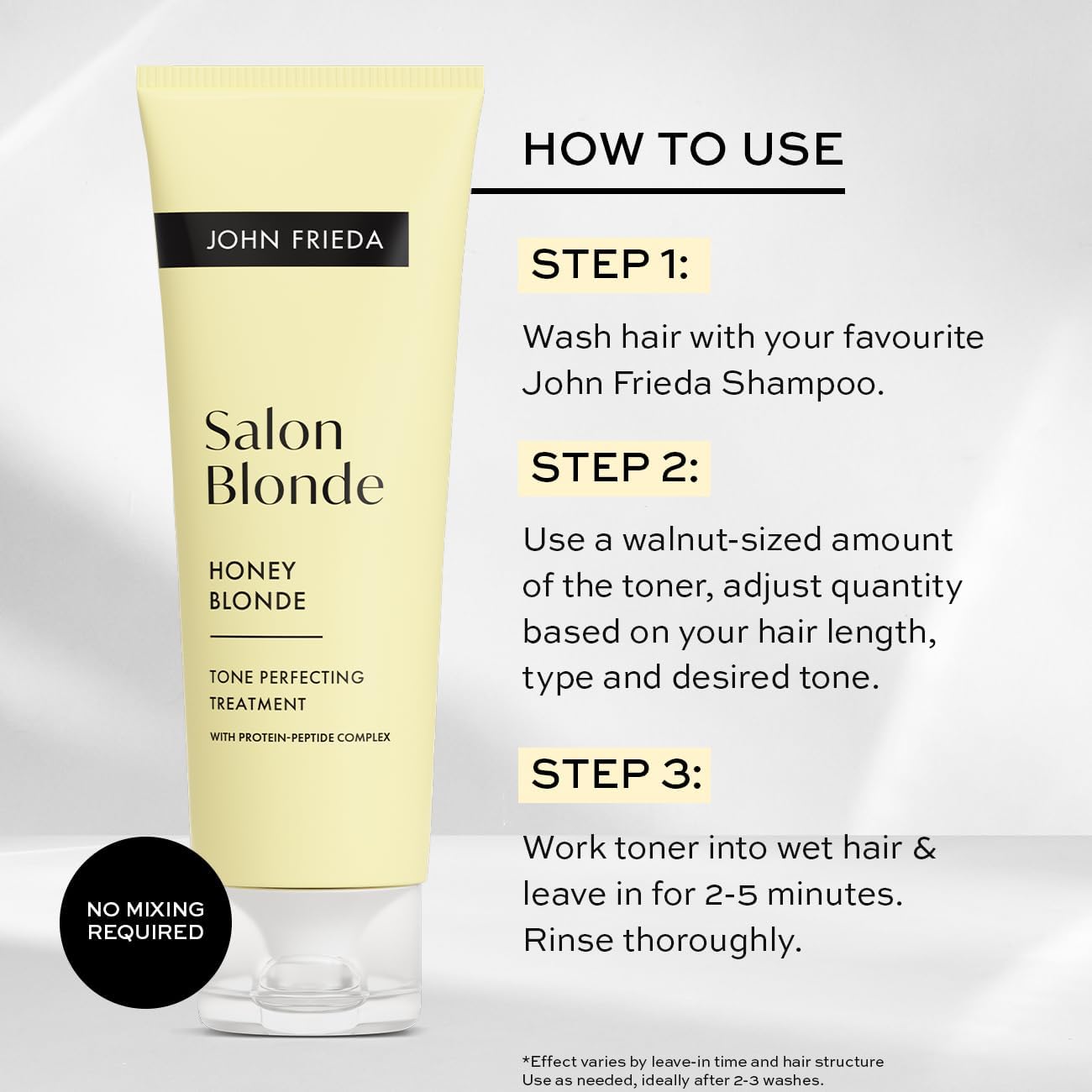 John Frieda Salon Blonde Tone Perfecting Treatments Honey 120ml : Amazon.co.uk: Beauty