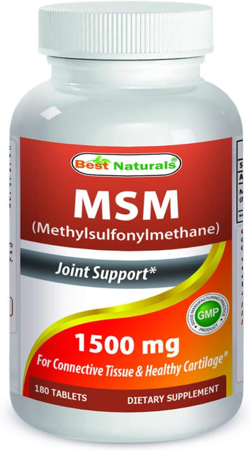 Best Naturals Msm 1500 Mg 180 Tablets