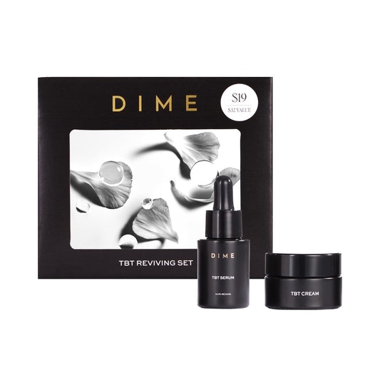 Dime Beauty Tbt Reviving Skincare Set (32 Value) - Includes Tbt Cream (15 Ml) + Serum (10 Ml), Formulated With Bakuchiol, A Clean Retinol Alternative To Reduce The Appearance Of Fine Lines