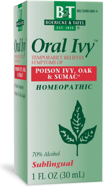 Nature'S Way Boericke & Tafel Oral Ivy Liquid, Poison Ivy & Oak Treatment**, Relieves Itching & Burning**, 1 Fl. Oz